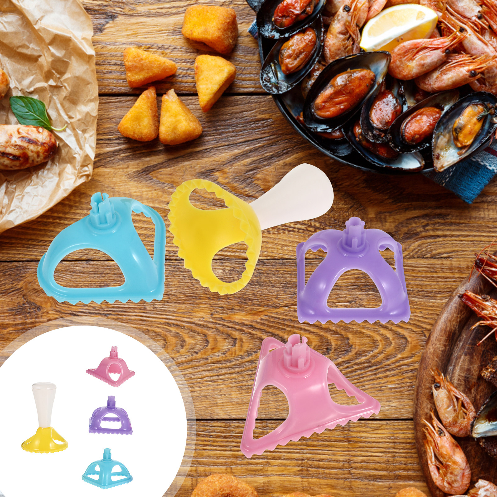 4Pcs Dumpling Turnover Mold Se - Dumpling Press Set のレビューと価格