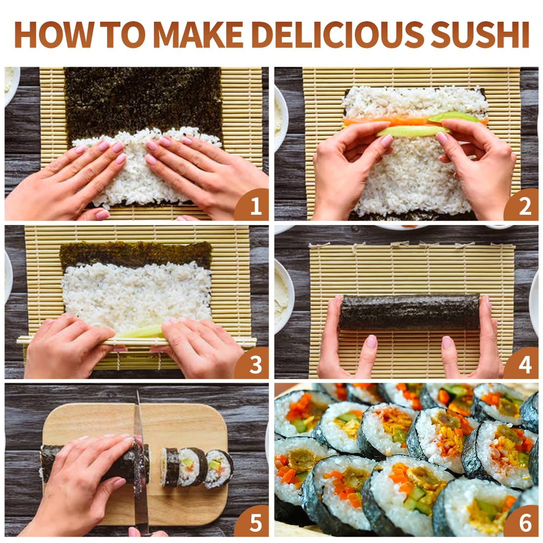 Sushi Making Set With Various  - Spring Roll Wrapper のレビューと価格