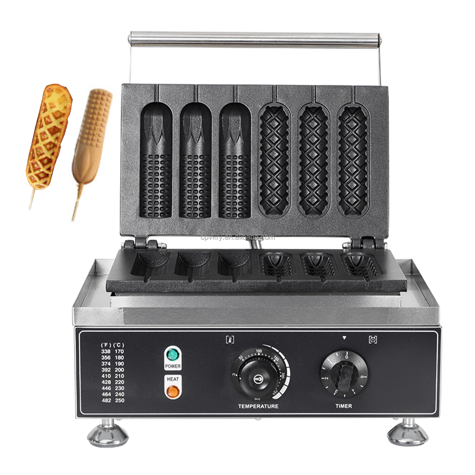 Electric 110/220V Hot Dog Waff - Corn Dog Stick のレビューと価格