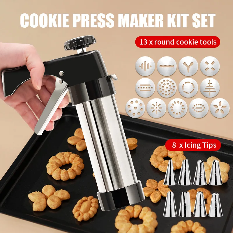 Cookie Press Gun Kit Stainless - Churros Maker Gun のレビューと価格