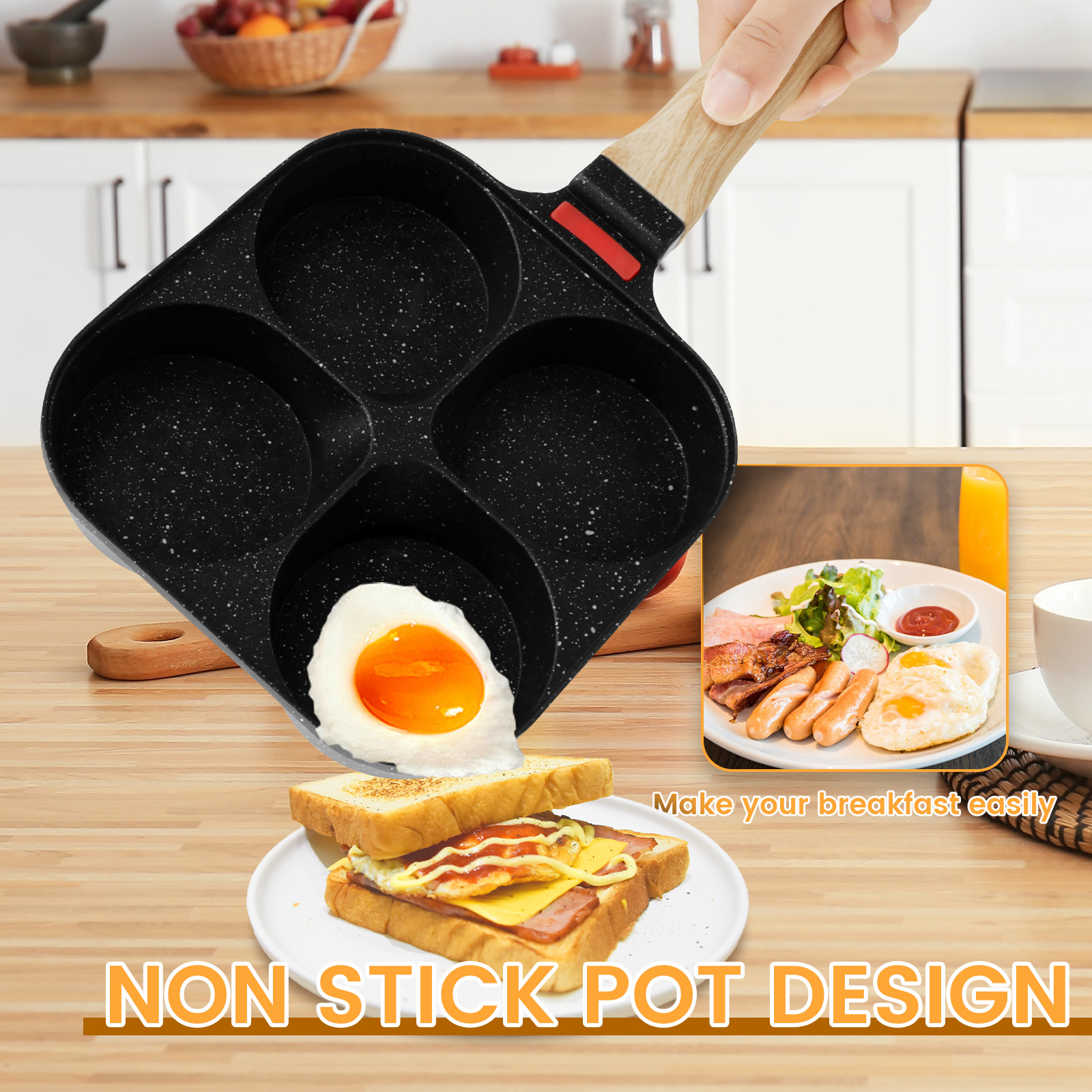 Egg Frying Pan Nonstick Pancak - Mini Pancake Griddle のレビューと価格