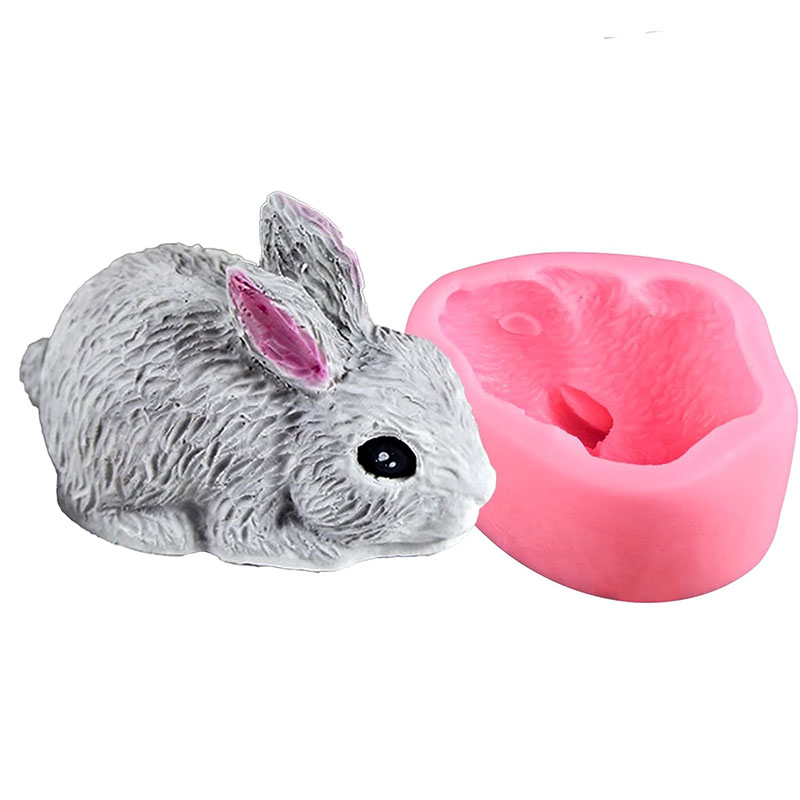3D Rabbit Silicone Soap Mold E - Bunny Cake Mold のレビューと価格