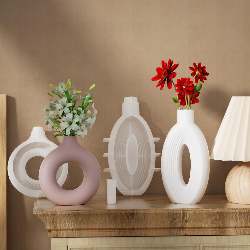 Nordic Donut Shape Vase Silico - Donut Mold Silicone のレビューと価格