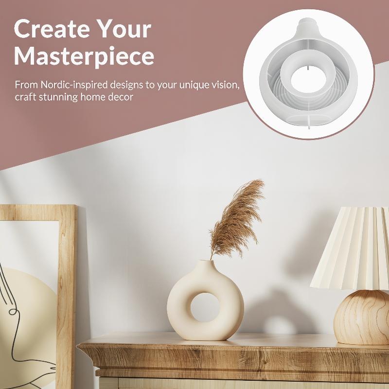 Nordic Donut Shape Vase Silico - Donut Mold Silicone のレビューと価格