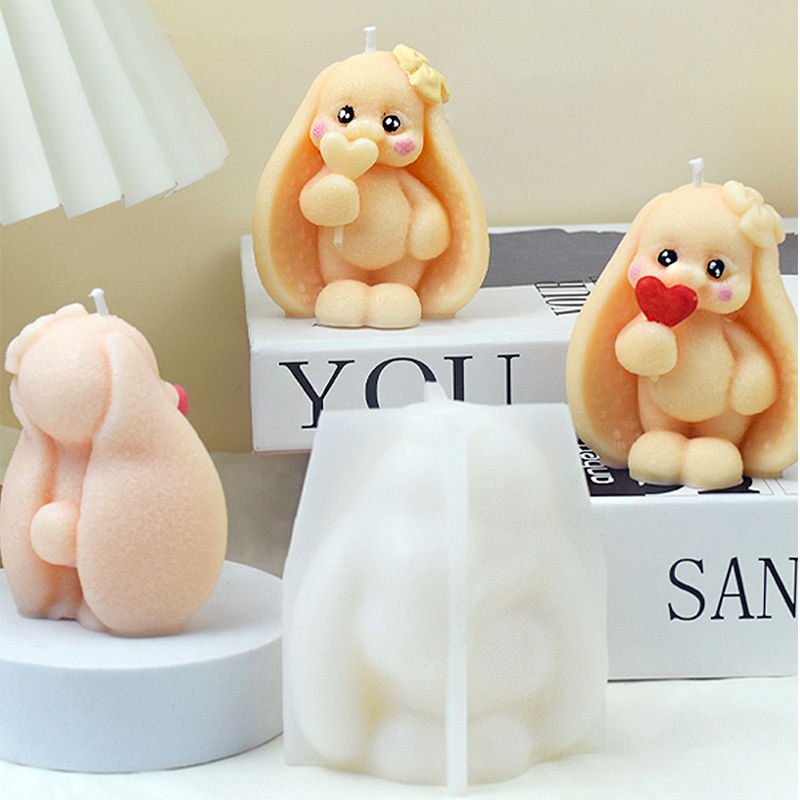 3D Long-eared Rabbit Silicone  - Bunny Cake Mold のレビューと価格