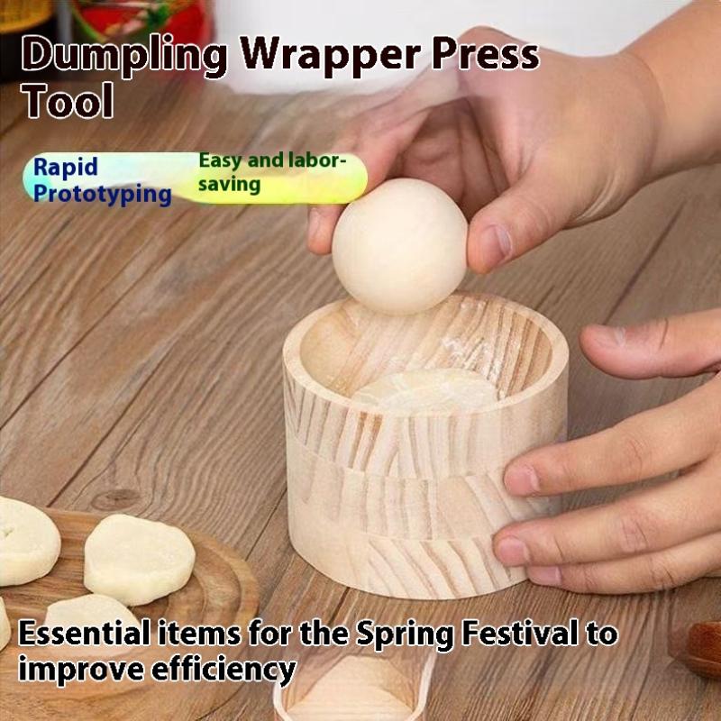 1 Set Wooden Dumpling Maker -  - Dumpling Press Set のレビューと価格