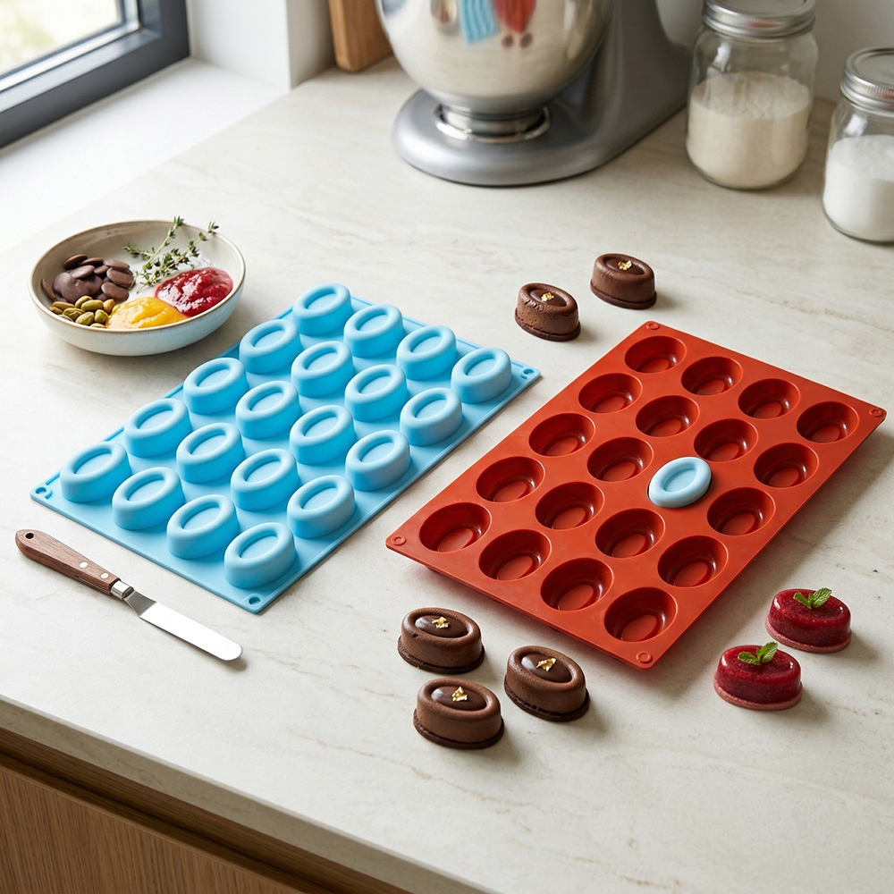 20 cavity oval donut silicone  - Donut Mold Silicone のレビューと価格