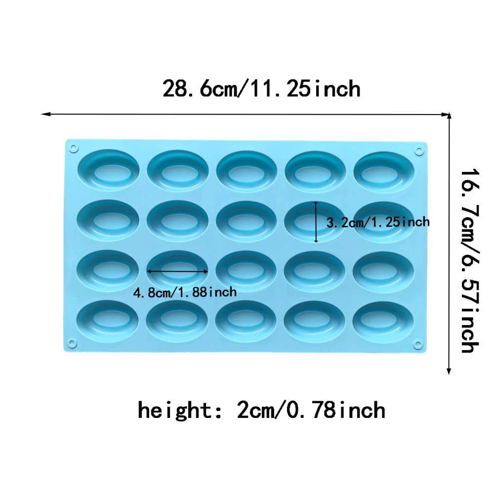 20 cavity oval donut silicone  - Donut Mold Silicone のレビューと価格