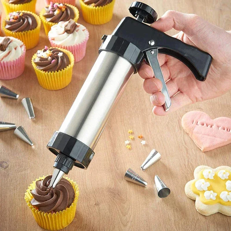 Cookie Press Gun Kit Stainless - Churros Maker Gun のレビューと価格