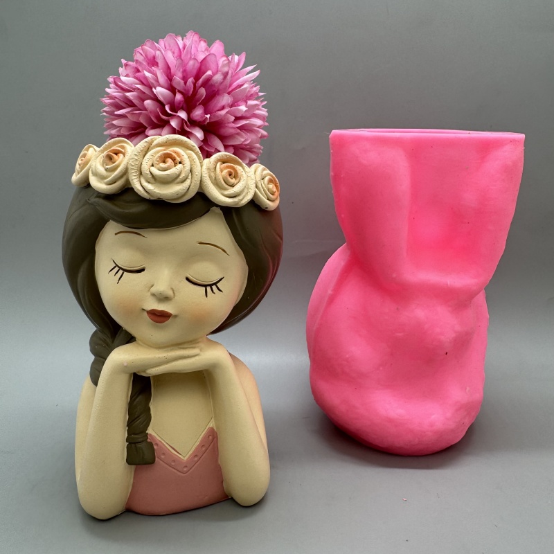 Cute girl flower pot silicone  - Potsticker Mold のレビューと価格