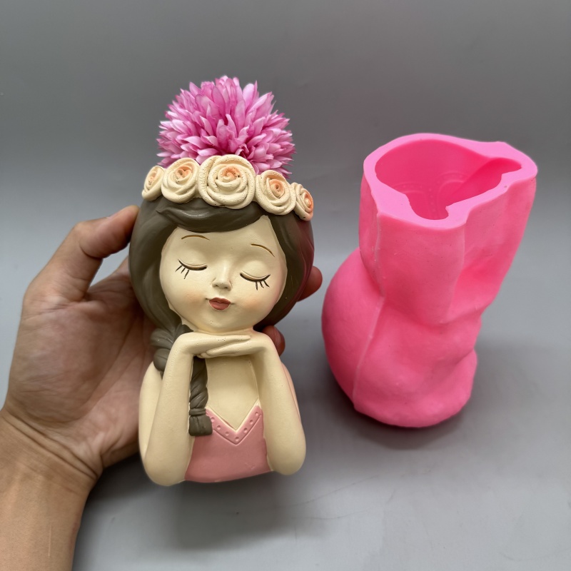 Cute girl flower pot silicone  - Potsticker Mold のレビューと価格