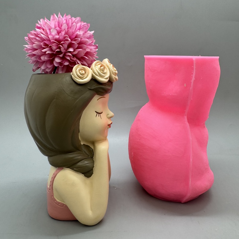 Cute girl flower pot silicone  - Potsticker Mold のレビューと価格