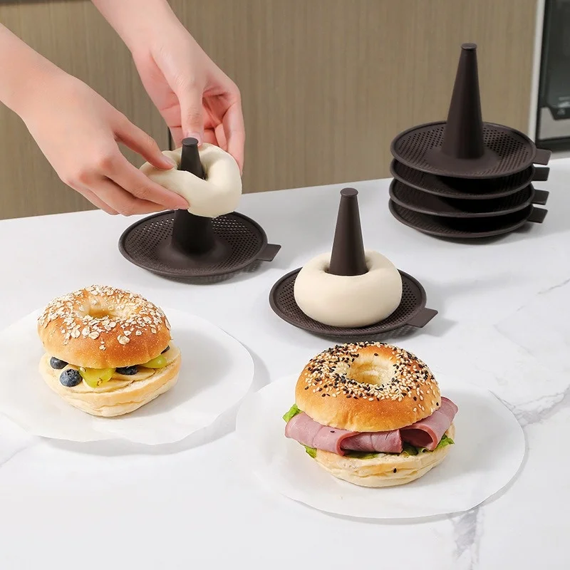 6Pcs Baking Mold Bread Donut P - Donut Mold Silicone のレビューと価格