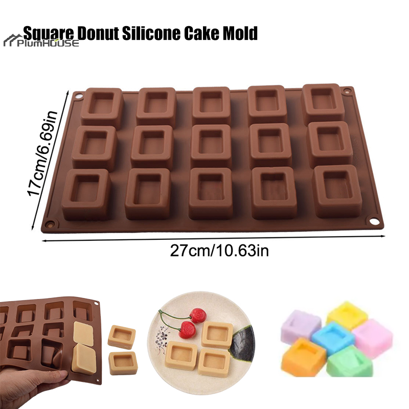 Square Donut Silicone Cake Mol - Donut Mold Silicone のレビューと価格