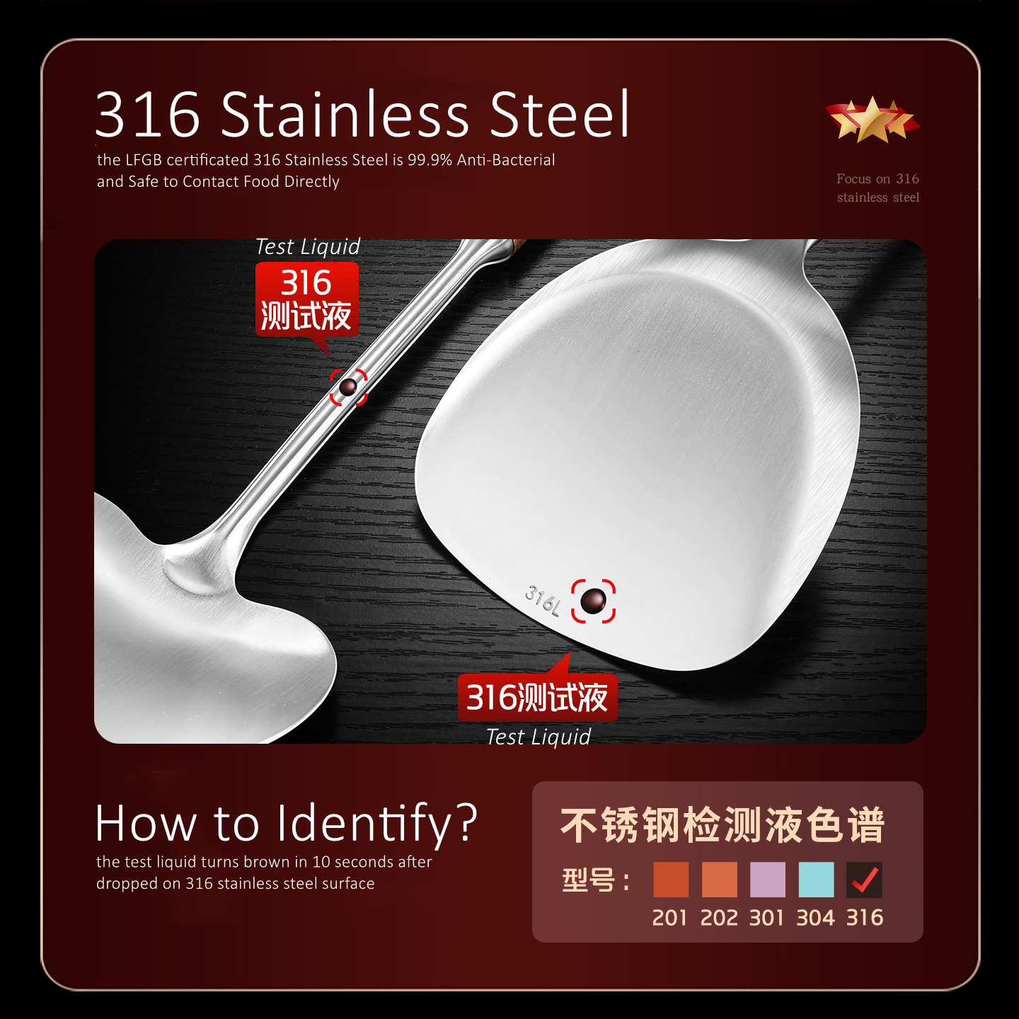 LFGB Certification 316 Stainle - Okonomiyaki Spatula のレビューと価格