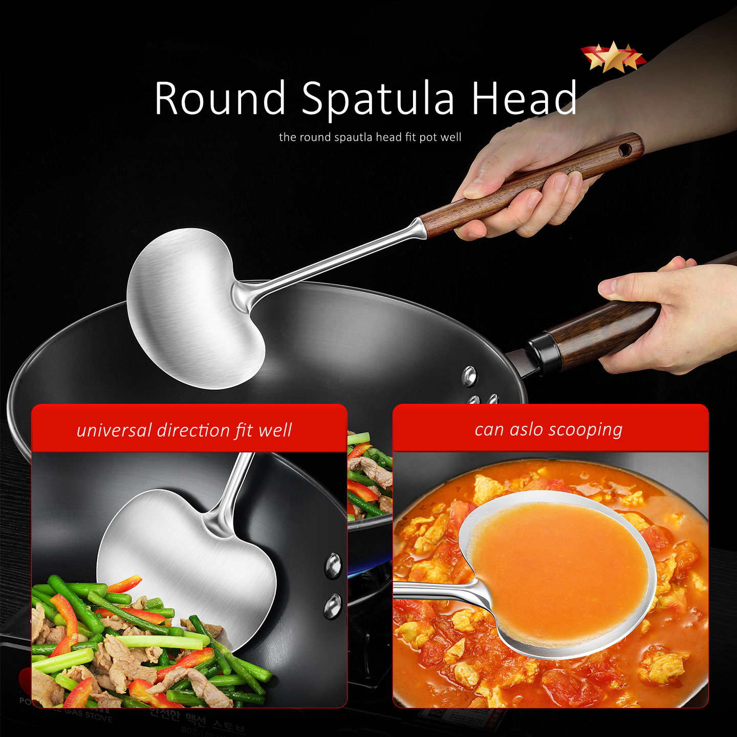 LFGB Certification 316 Stainle - Okonomiyaki Spatula のレビューと価格