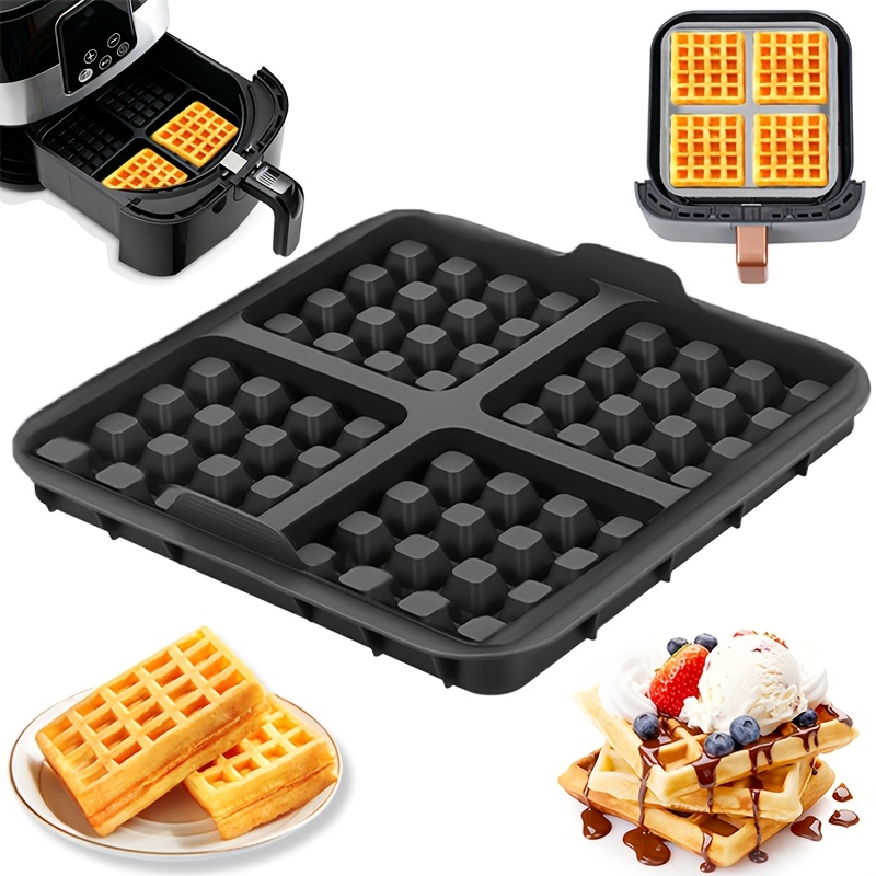 Square Waffle Mold, Non-Stick  - Mini Pancake Griddle のレビューと価格