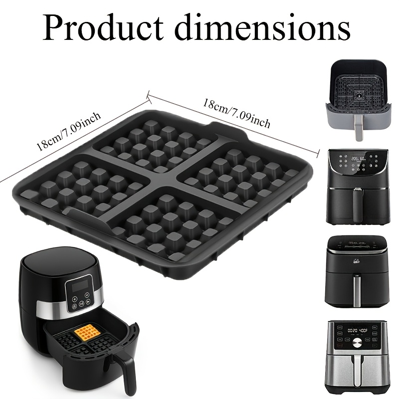 Square Waffle Mold, Non-Stick  - Mini Pancake Griddle のレビューと価格