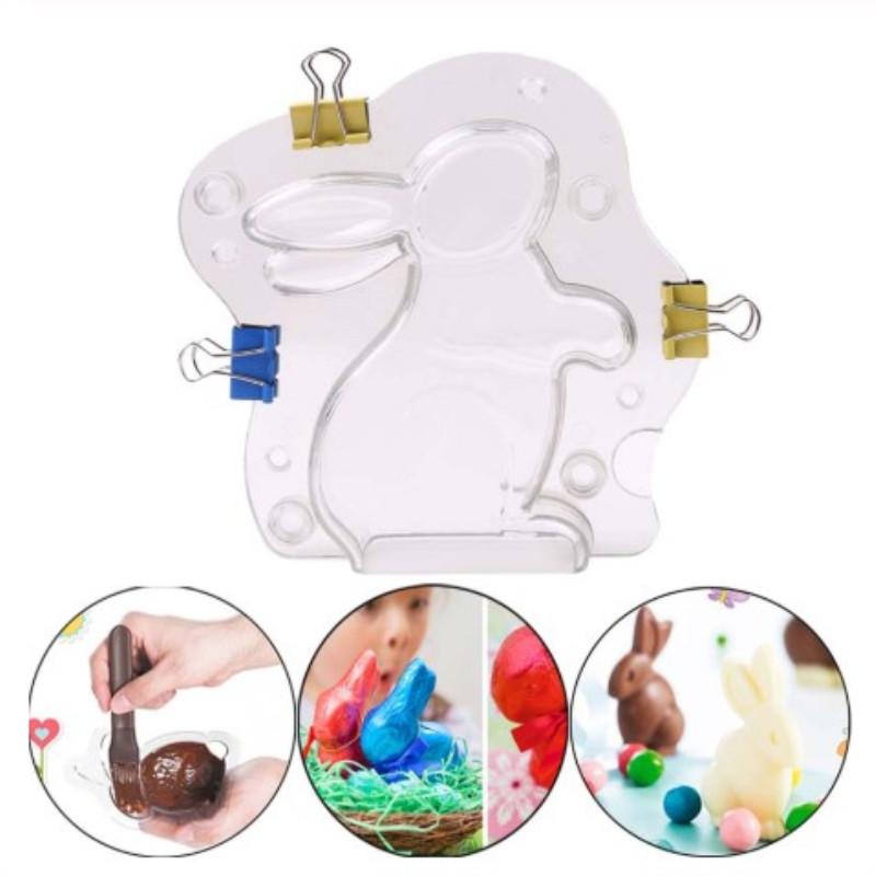 New 3D Rabbit shaped Chocolate - Bunny Cake Mold のレビューと価格