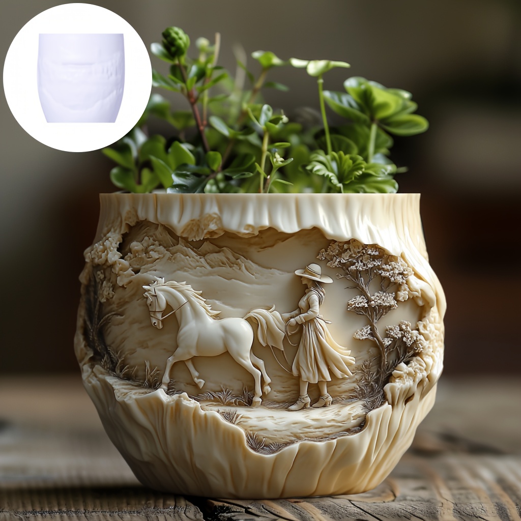 Beauty holding horse relief su - Potsticker Mold のレビューと価格