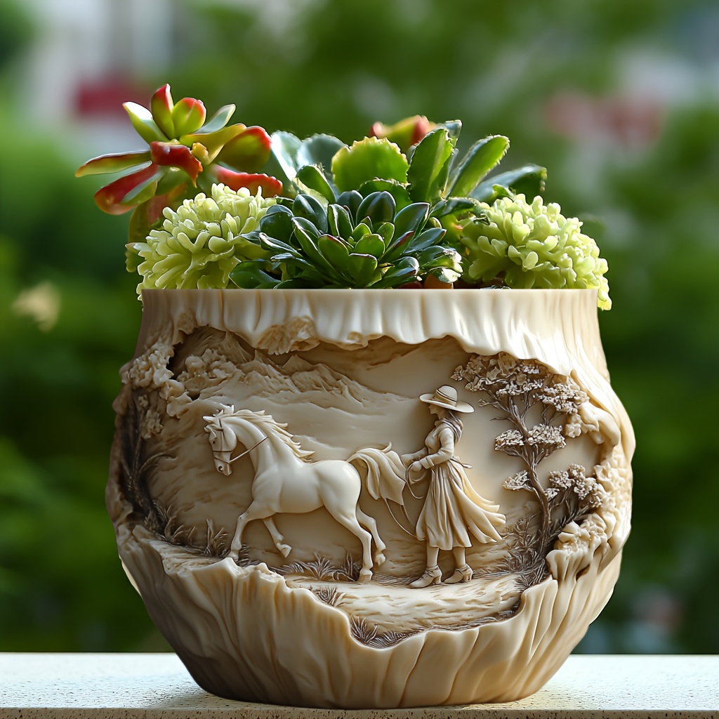 Beauty holding horse relief su - Potsticker Mold のレビューと価格