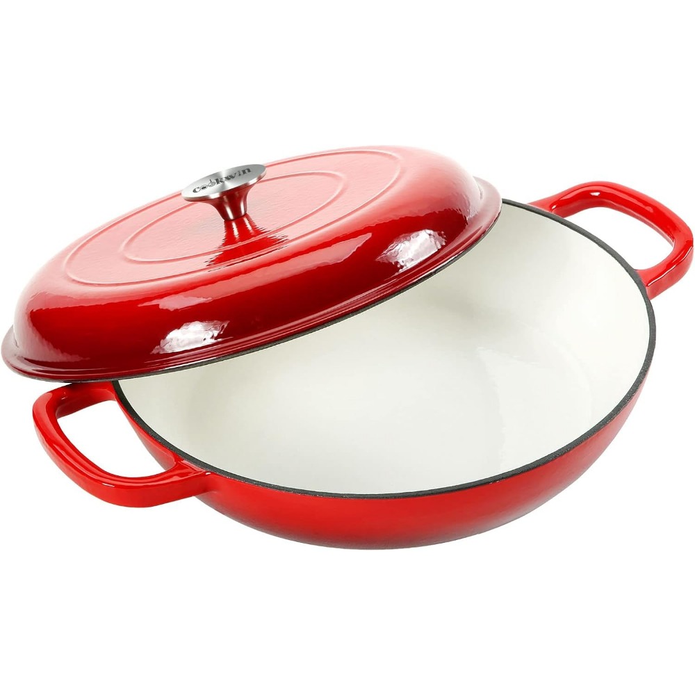 4.5L Dutch Oven Soup Pot Cast  - Cast Iron Corn のレビューと価格