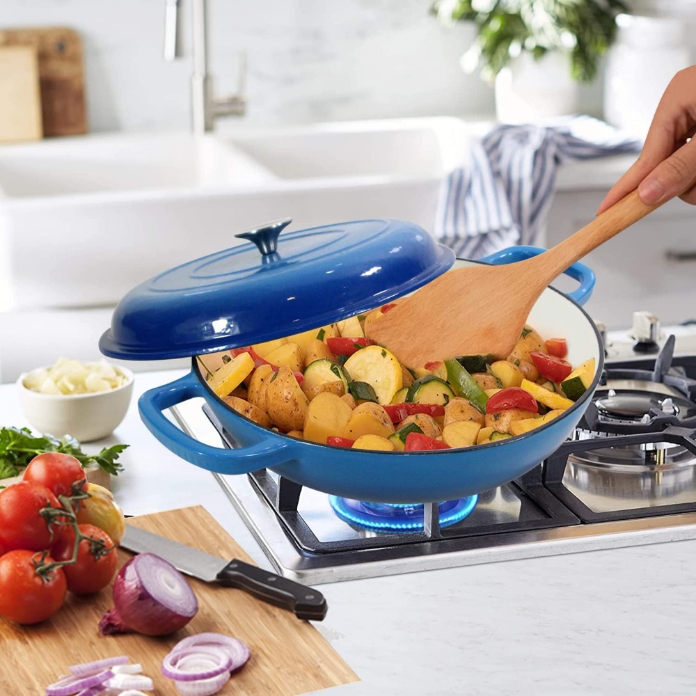 4.5L Dutch Oven Soup Pot Cast  - Cast Iron Corn のレビューと価格