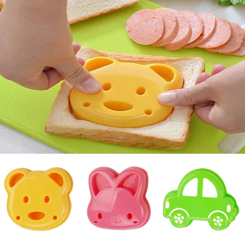 2pcs Sandwich Mould Bear Cat R - Bunny Cake Mold のレビューと価格