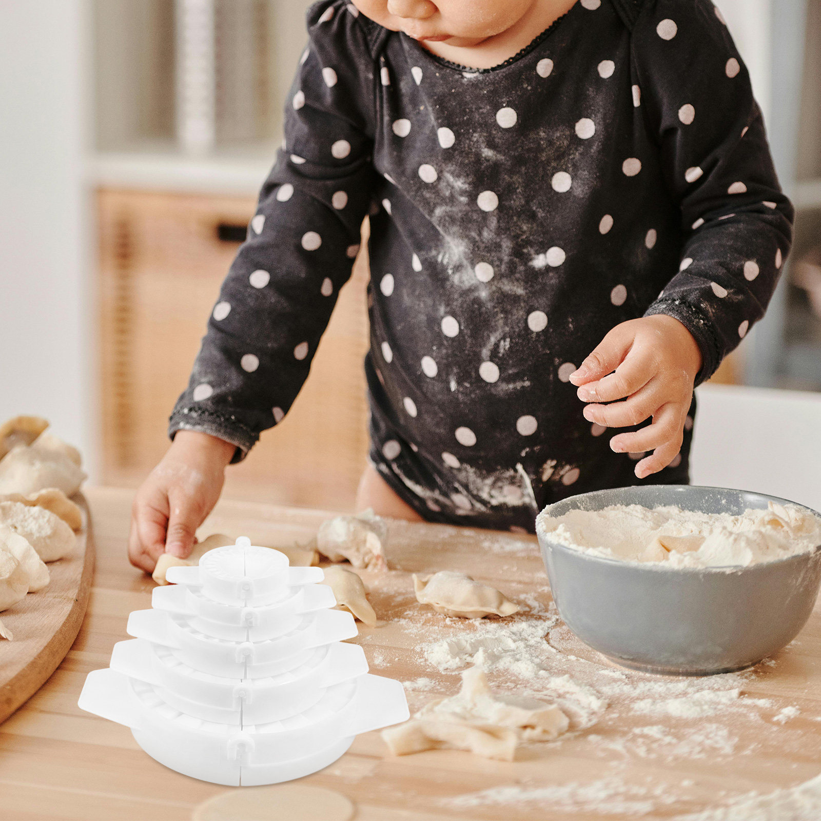5Pcs Chinese Dumpling Maker Se - Dumpling Press Set のレビューと価格