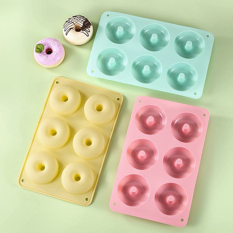 6 Donut Cake Silicone Molds Ki - Donut Mold Silicone のレビューと価格