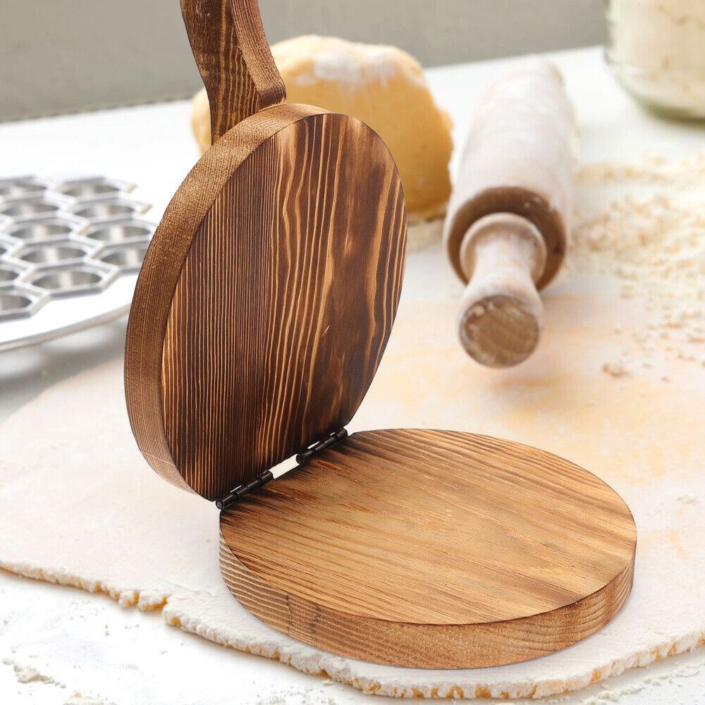 Wooden Dough Presser Chapati P - Dumpling Press Set のレビューと価格