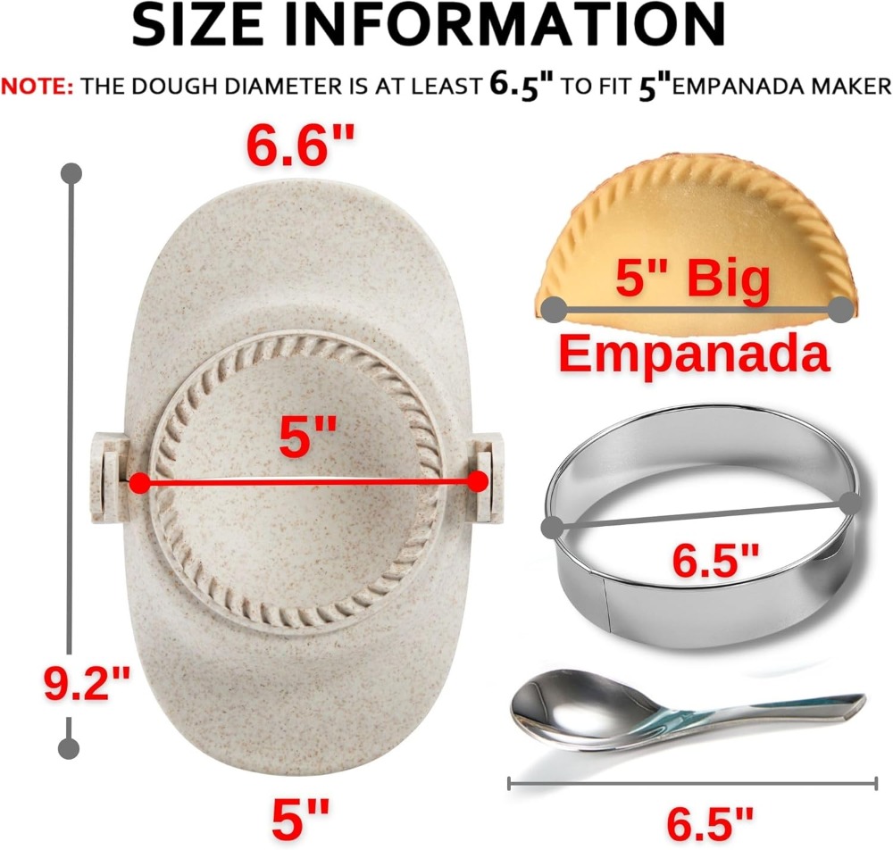 5 Inch Extra Large Empanada Ma - Dumpling Press Set のレビューと価格