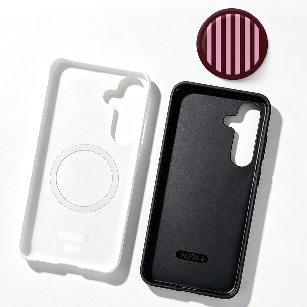 Stripe Magnetic Case For Samsu - Taco Stand Holder のレビューと価格