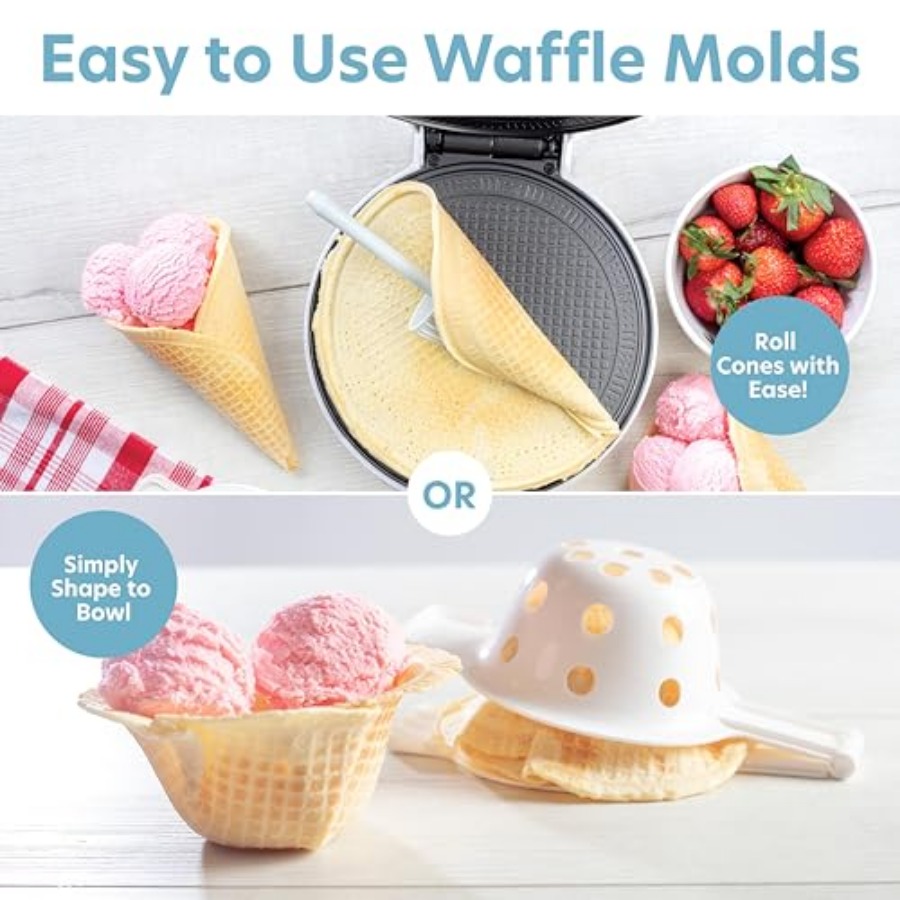 Waffle Cone and Ice Cream Bowl - Waffle Cone Maker のレビューと価格