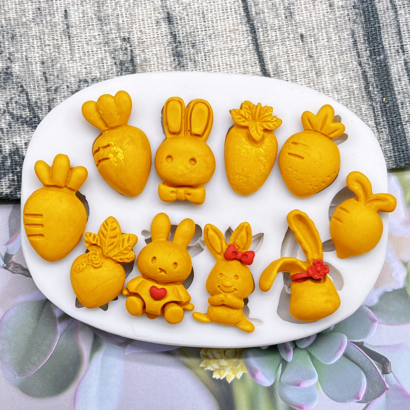Easter Bunny Rabbit Radish Sil - Bunny Cake Mold のレビューと価格