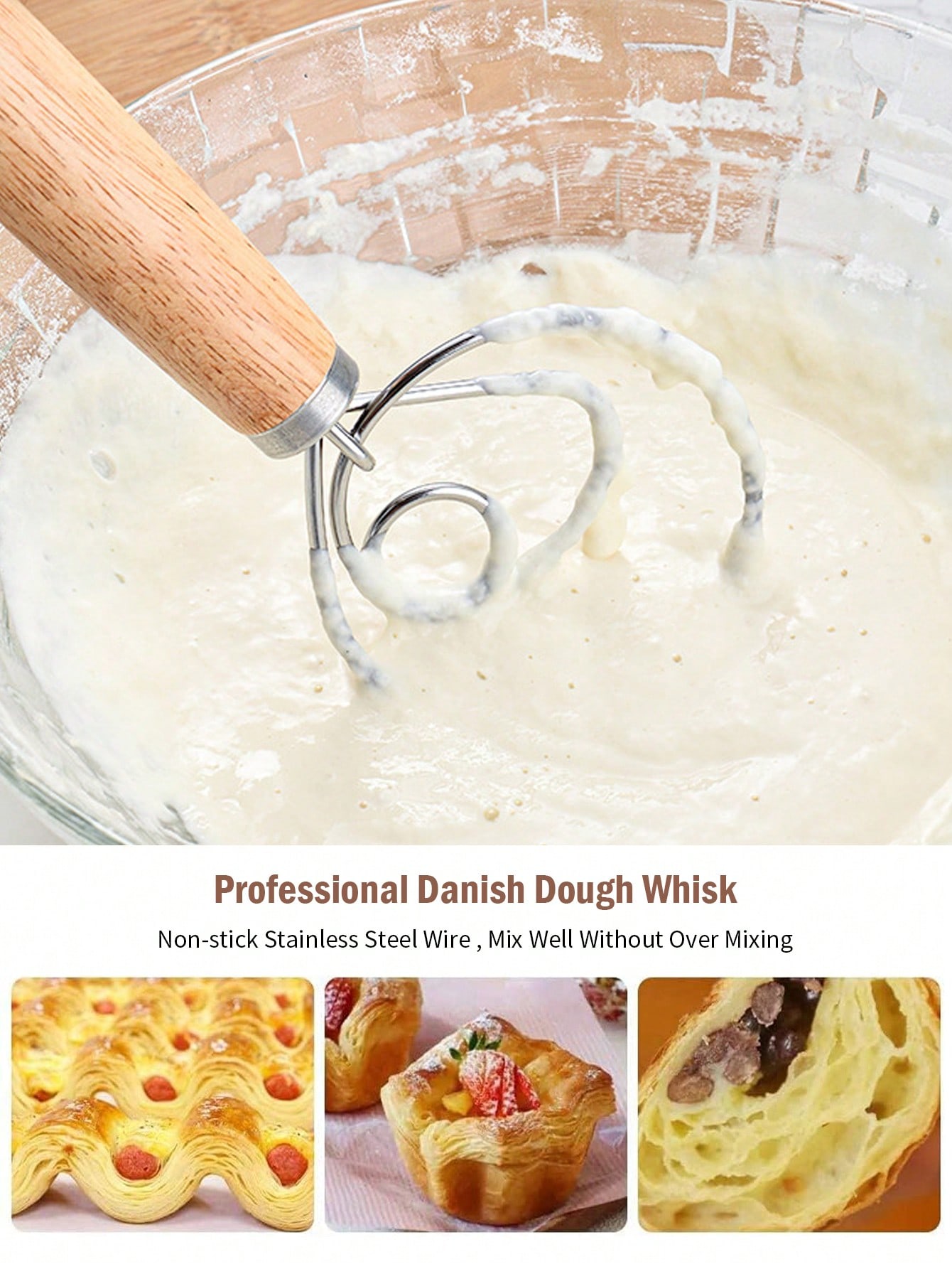 Danish Dough Whisk Stainless S - Danish Pancake Pan のレビューと価格