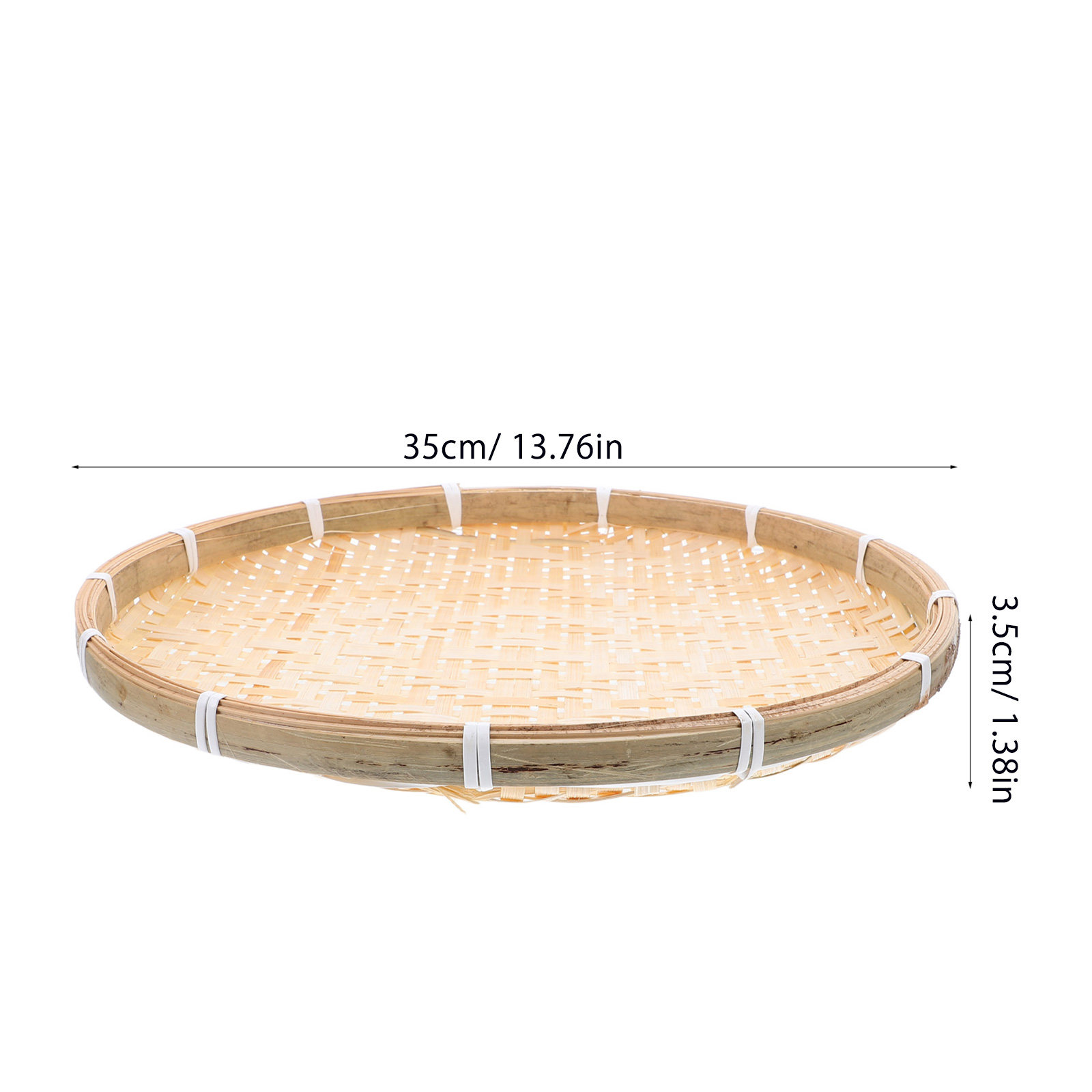 35Cm Round Bamboo Sieve Basket - Dim Sum Basket のレビューと価格