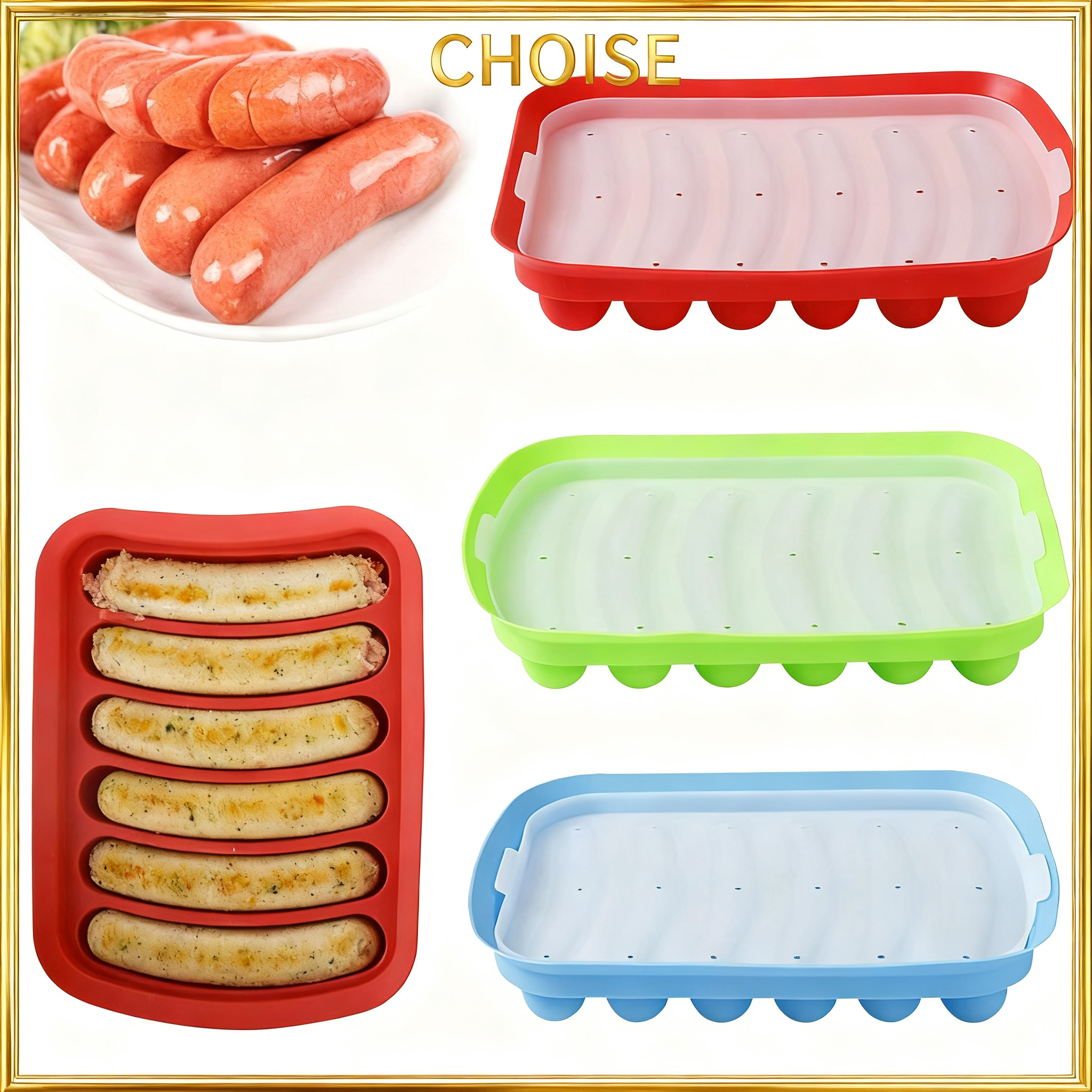 Sausage Maker Mould 6 Grids Si - Hot Dog Press のレビューと価格