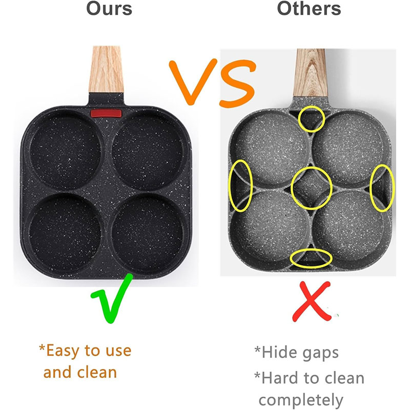 Deepened Egg Frying Pan with L - Mini Pancake Griddle のレビューと価格