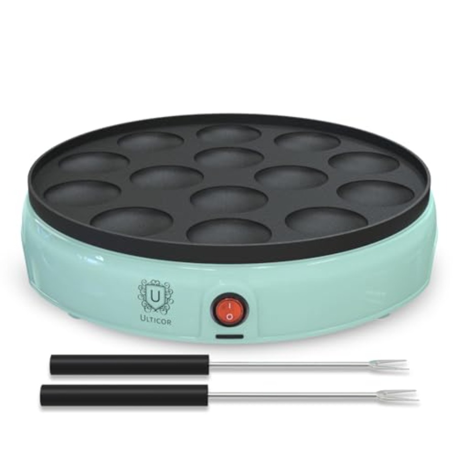 Mini Pancake Maker 14-Hole Ele - Mini Pancake Griddle のレビューと価格