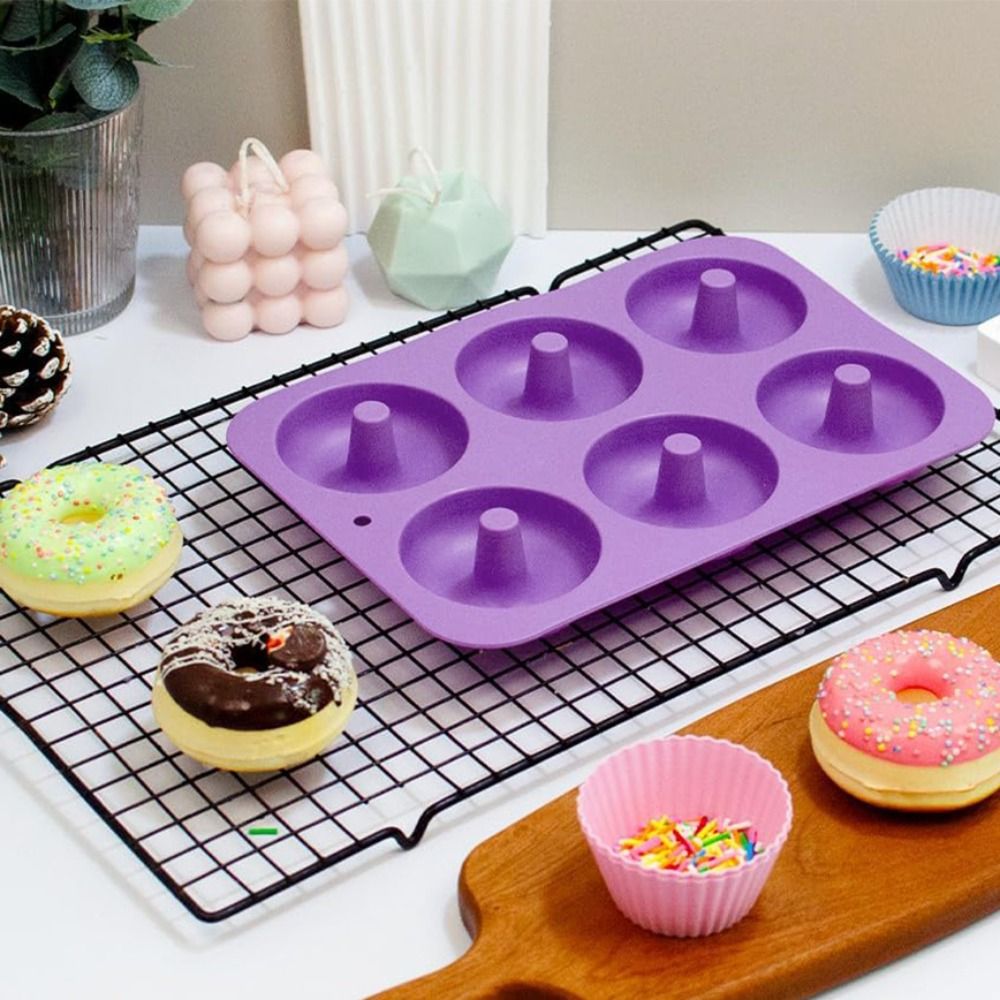 3PCS Baking Mold Silicone 6-Ca - Donut Mold Silicone のレビューと価格