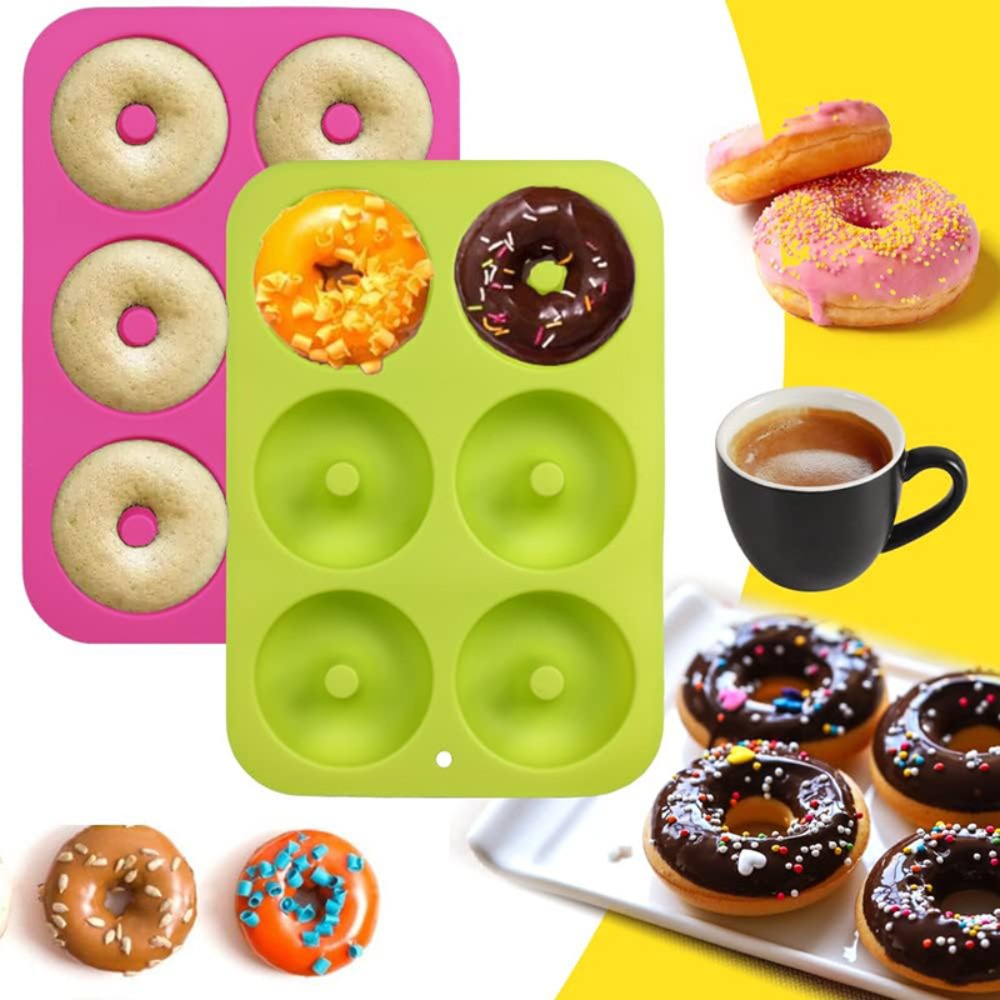 3PCS Baking Mold Silicone 6-Ca - Donut Mold Silicone のレビューと価格
