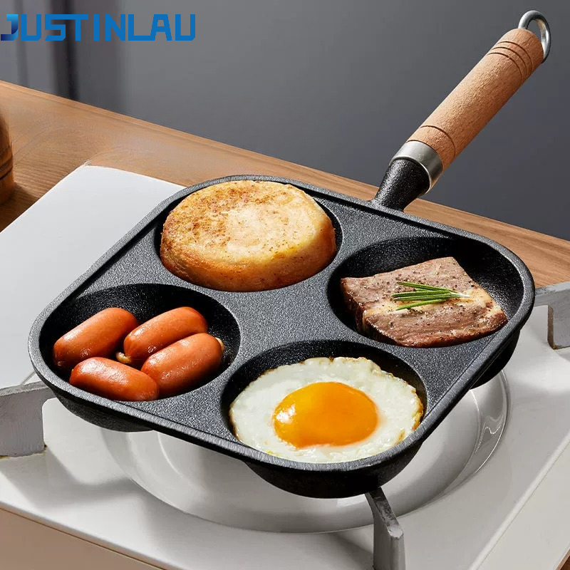 JUSTINLAU 2/4-Hole Omelette Po - Cast Iron Corn のレビューと価格
