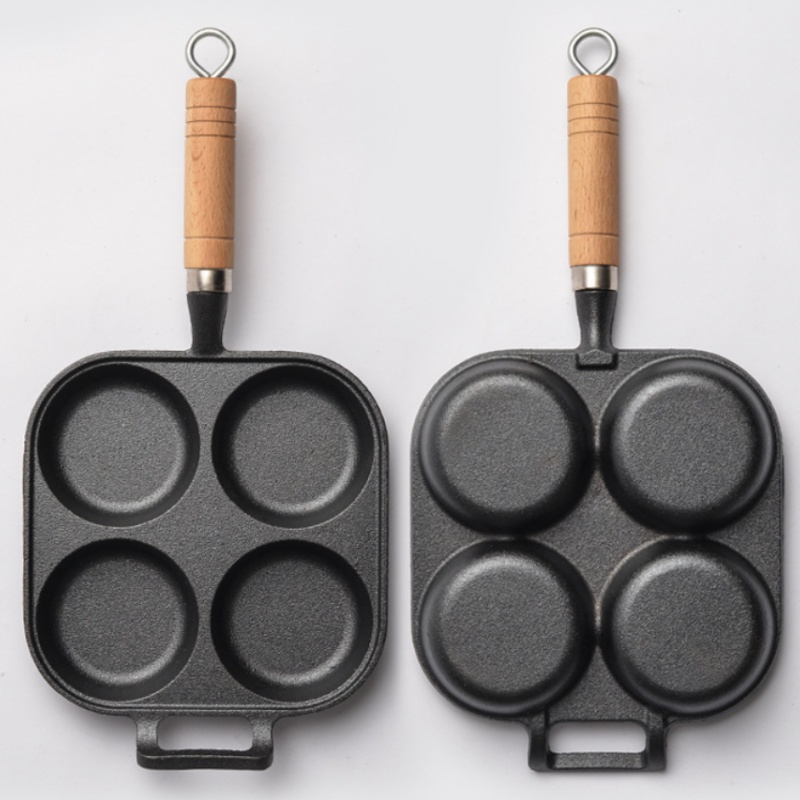 JUSTINLAU 2/4-Hole Omelette Po - Cast Iron Corn のレビューと価格