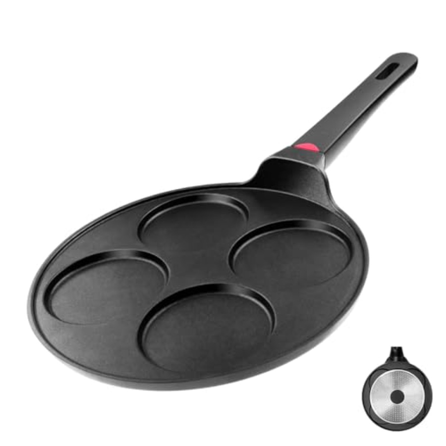Pancake Pan Nonstick-Suitable  - Mini Pancake Griddle のレビューと価格