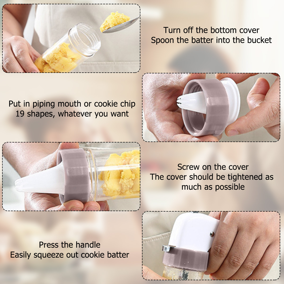 Cookie Press Set Cookie Press  - Churros Maker Gun のレビューと価格